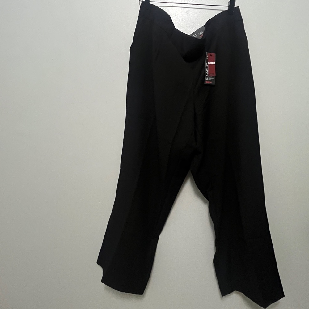 Avenue Black Straight Leg Pants